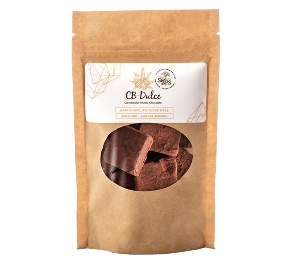 CB-Dulce Chocolates CBD Oil Dark Chocolate Fudge Bites